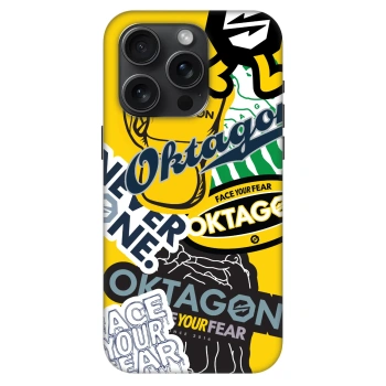 Szilikon tok erre a típusra Apple iPhone 15 Pro - OKTAGON - Logo Archive