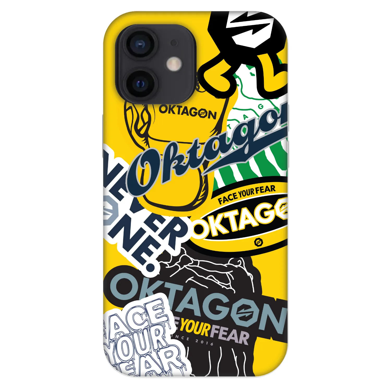 Picasee Fashion Case Apple iPhone 12 mini - OKTAGON - Logo Archive