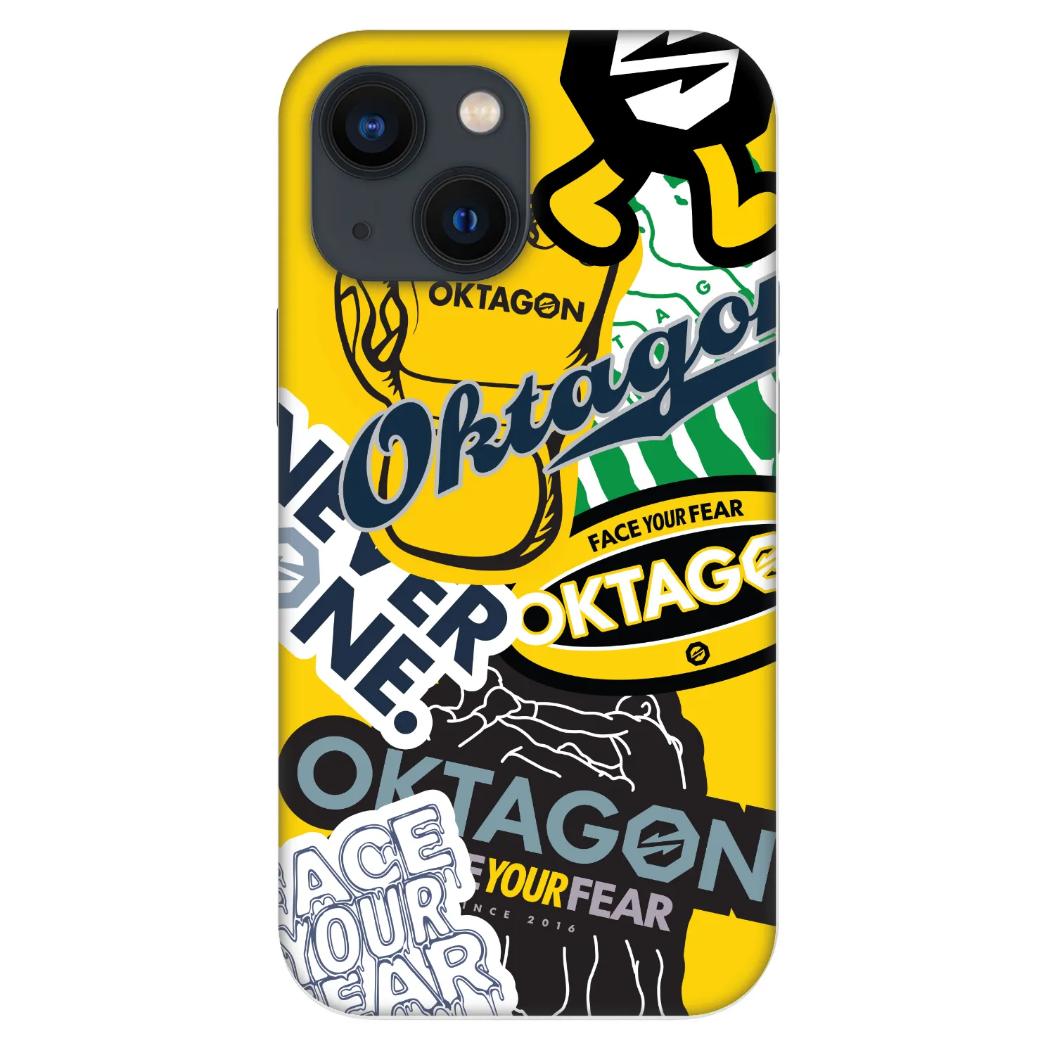 Picasee Fashion Case Apple iPhone 13 mini - OKTAGON - Logo Archive