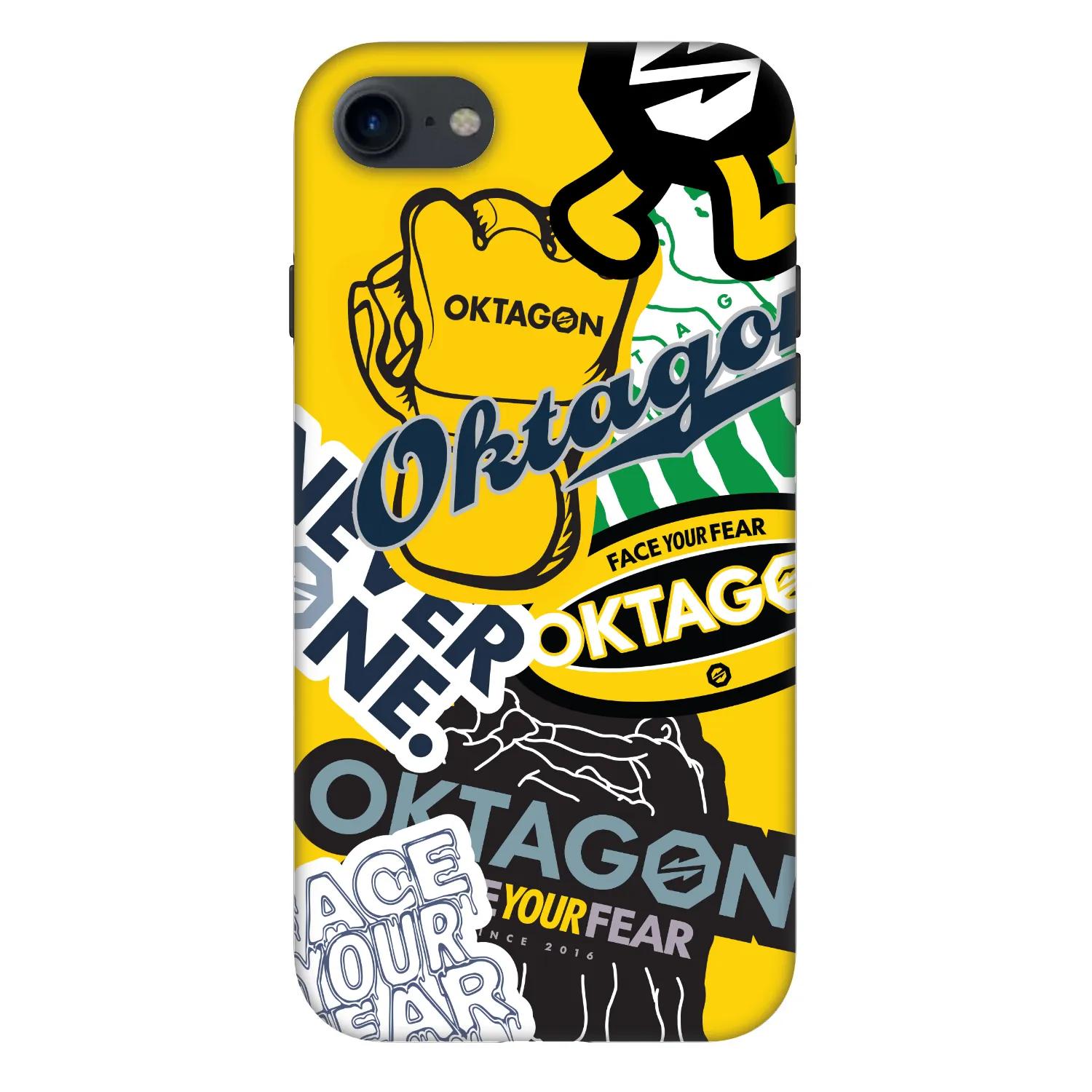 Picasee Fashion Case Apple iPhone 7 - OKTAGON - Logo Archive