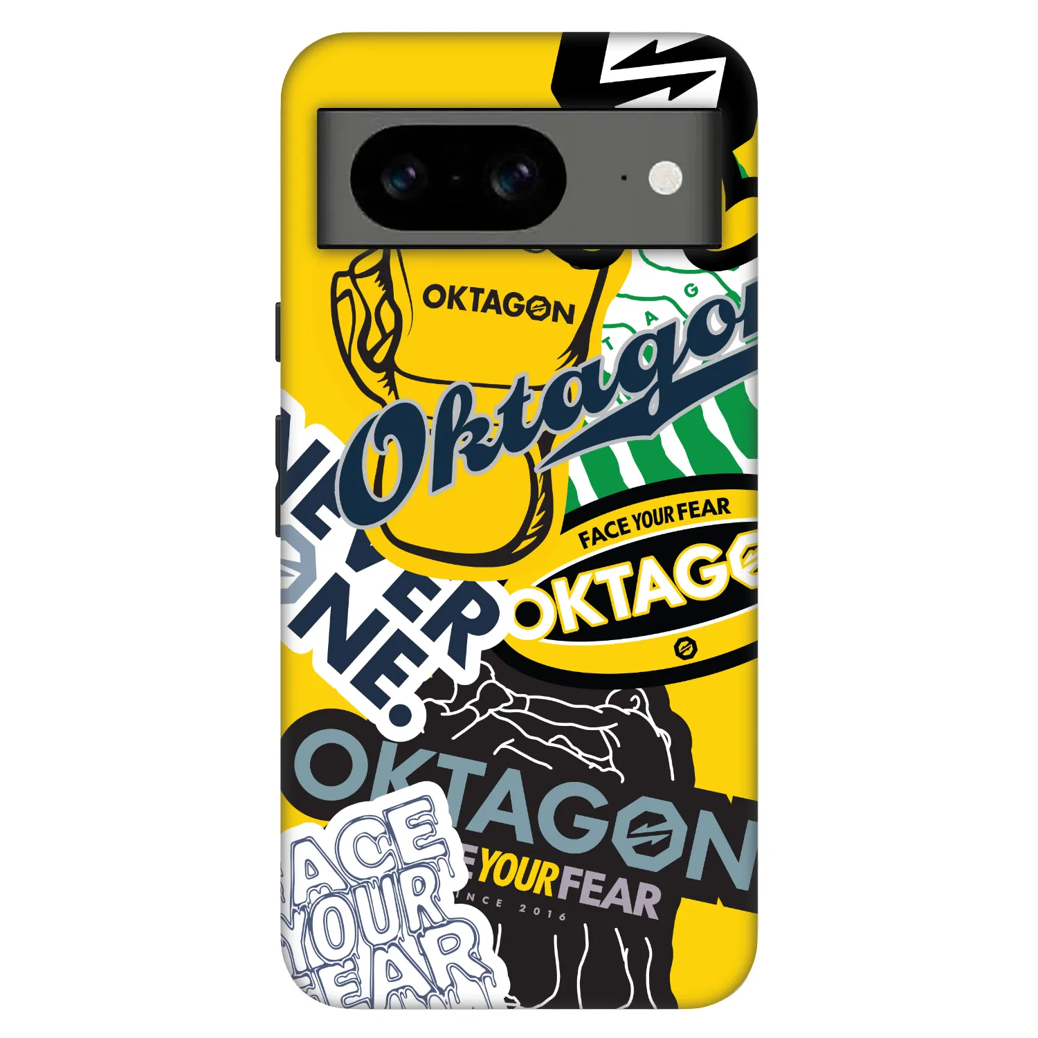 Picasee Fashion Case Google Pixel 8 Pro - OKTAGON - Logo Archive