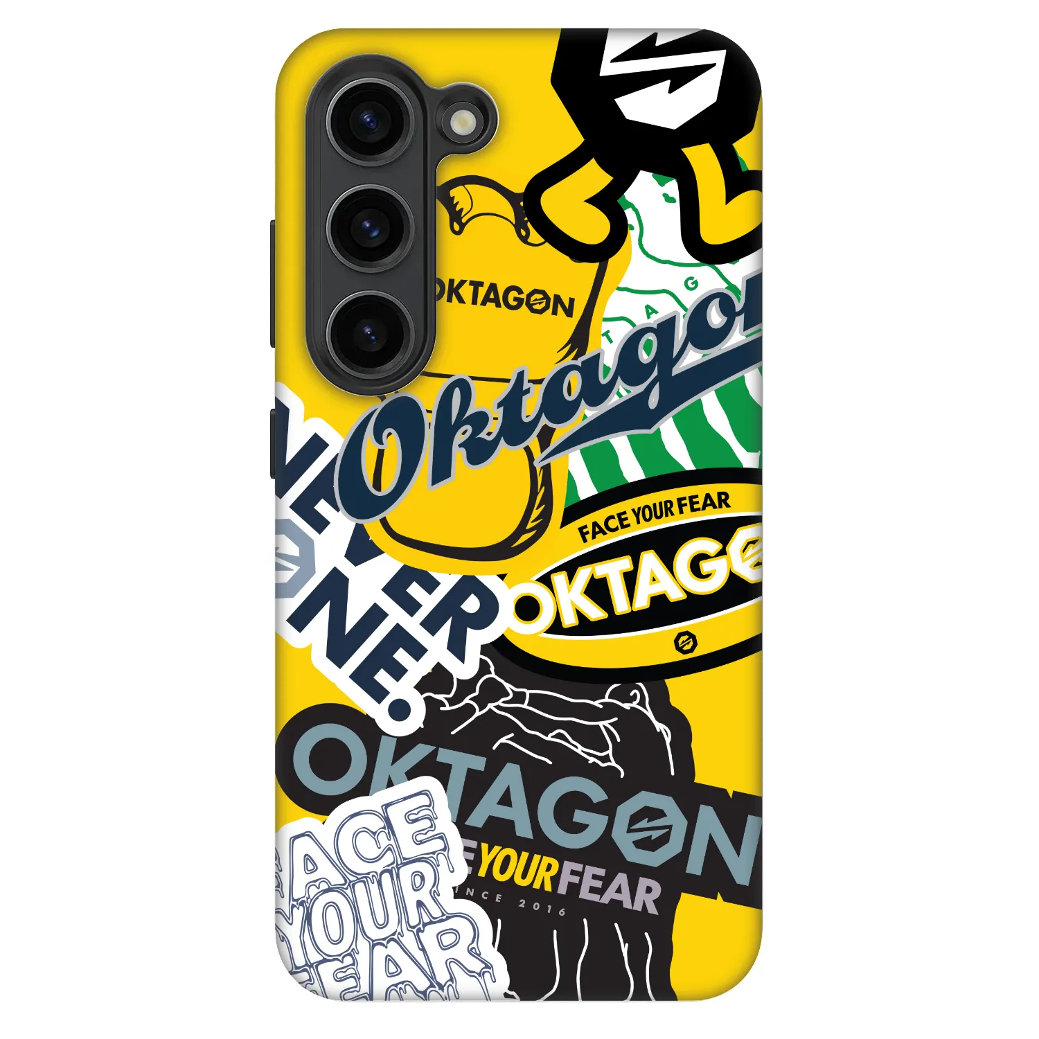 Picasee Fashion Case Samsung Galaxy S23 5G - OKTAGON - Logo Archive