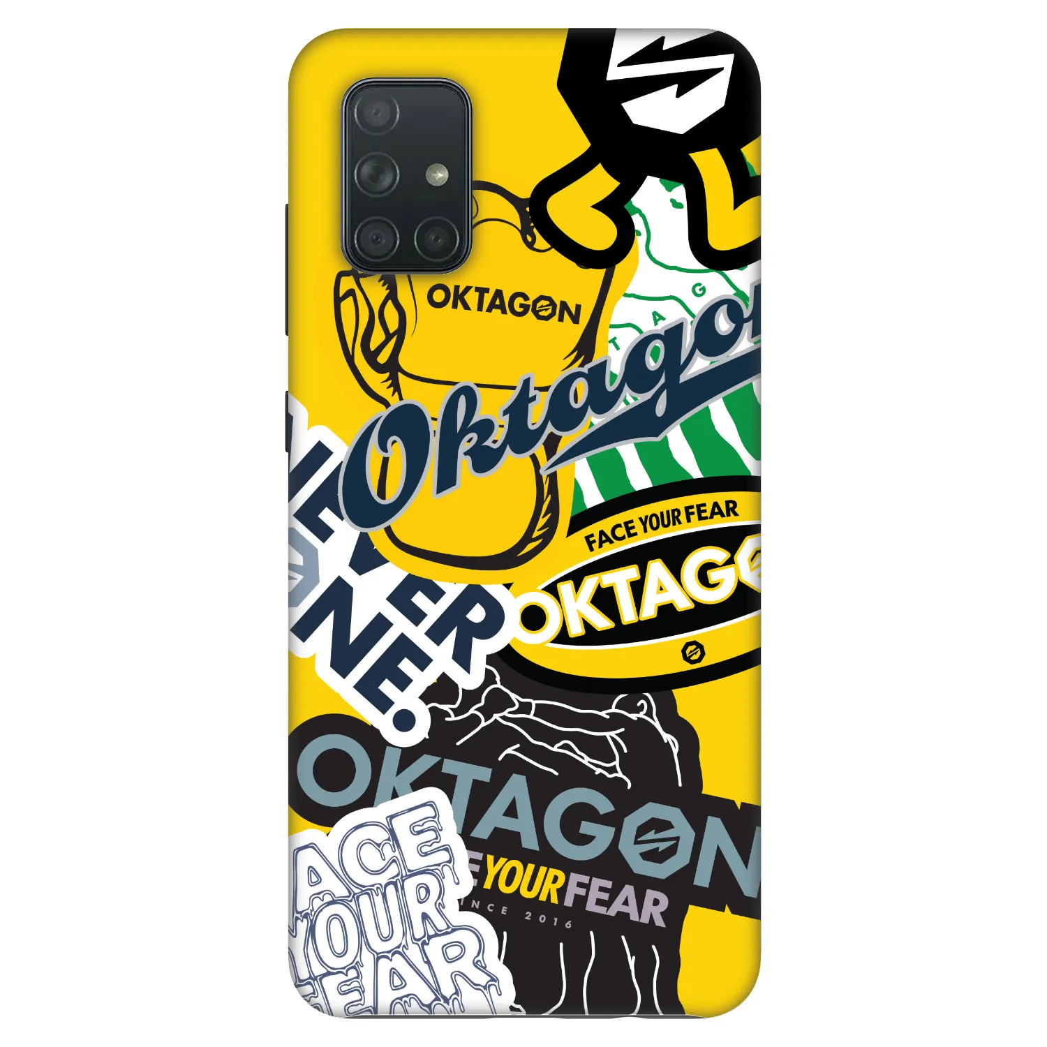 Picasee Fashion Case Samsung Galaxy A71 A715F - OKTAGON - Logo Archive