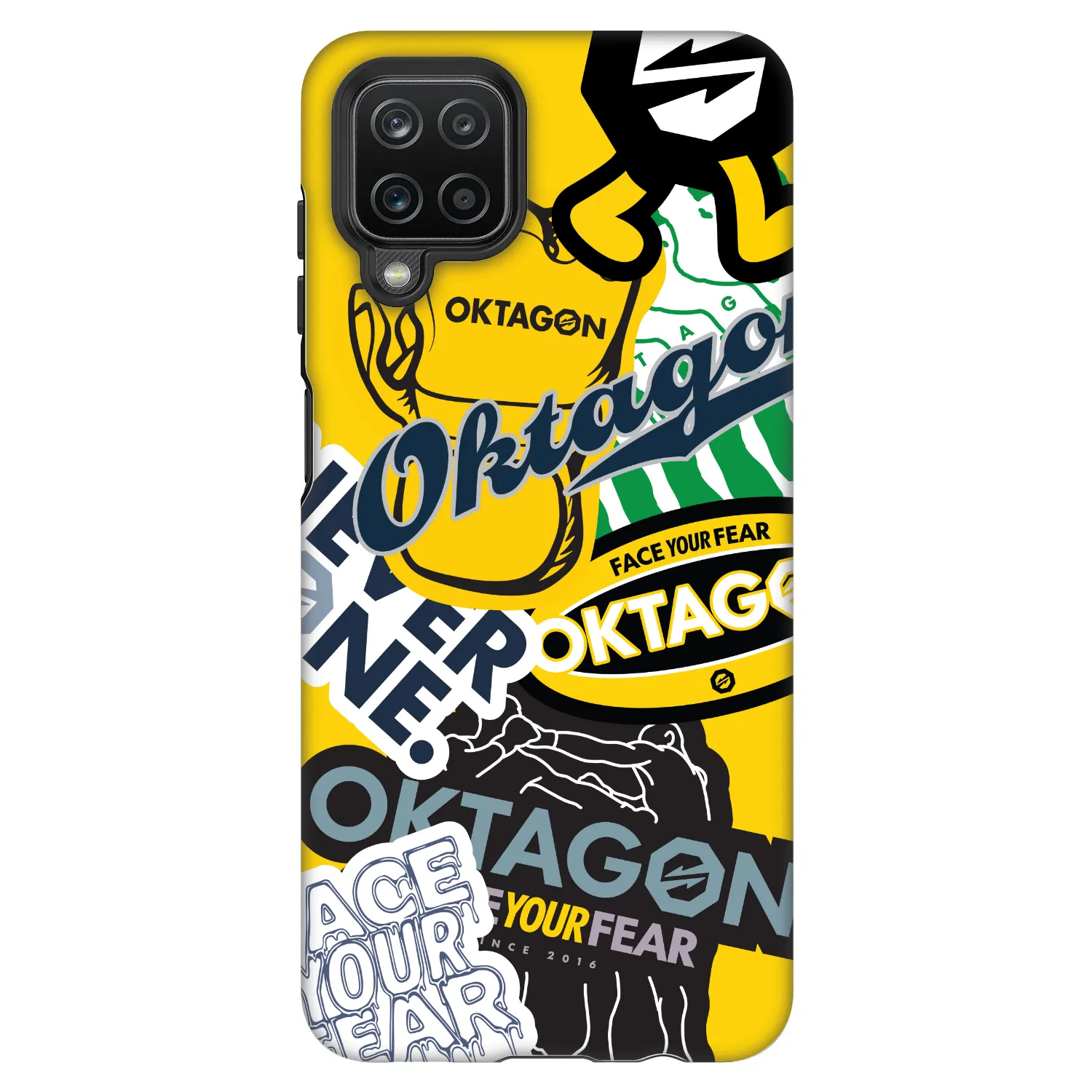 Picasee Fashion Case Samsung Galaxy A12 A125F - OKTAGON - Logo Archive
