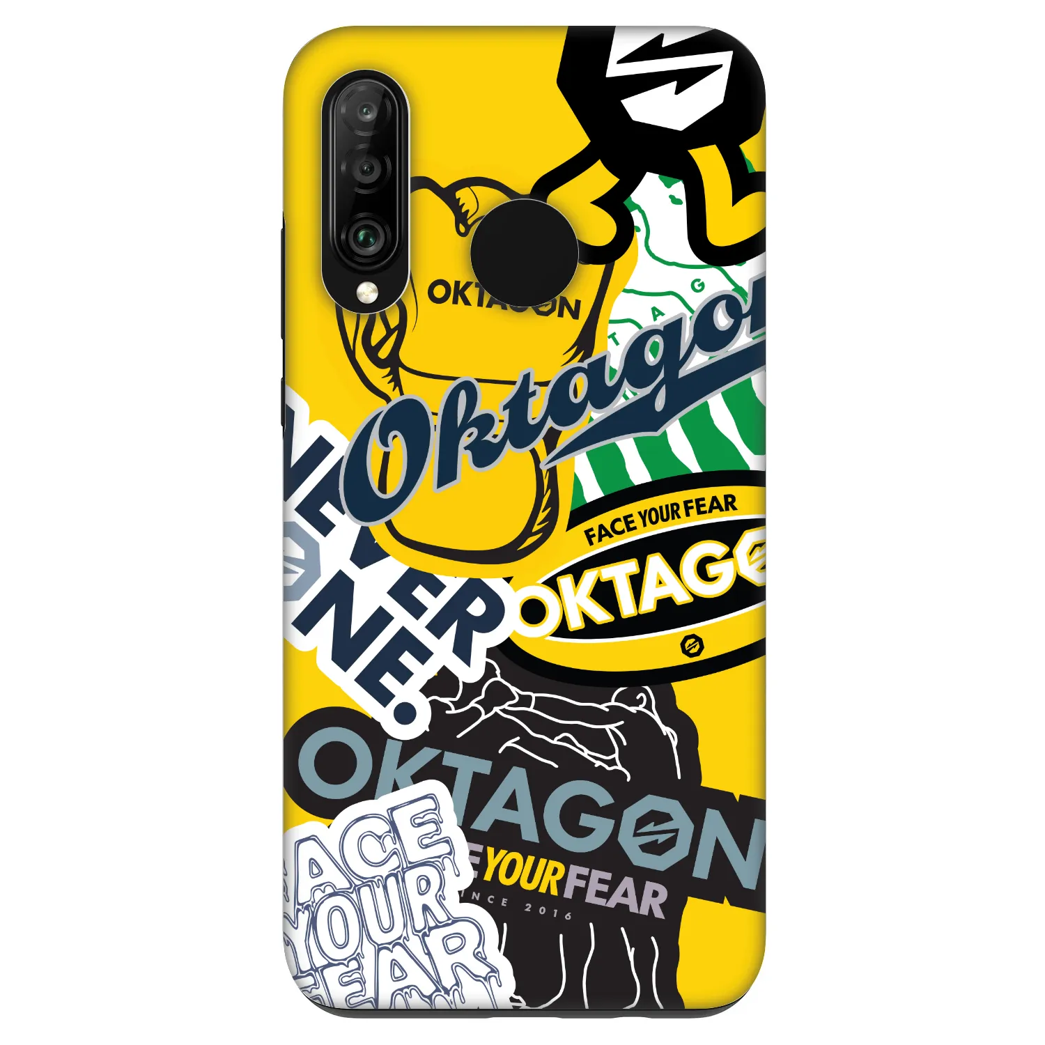 Picasee Fashion Case Huawei P30 Lite - OKTAGON - Logo Archive