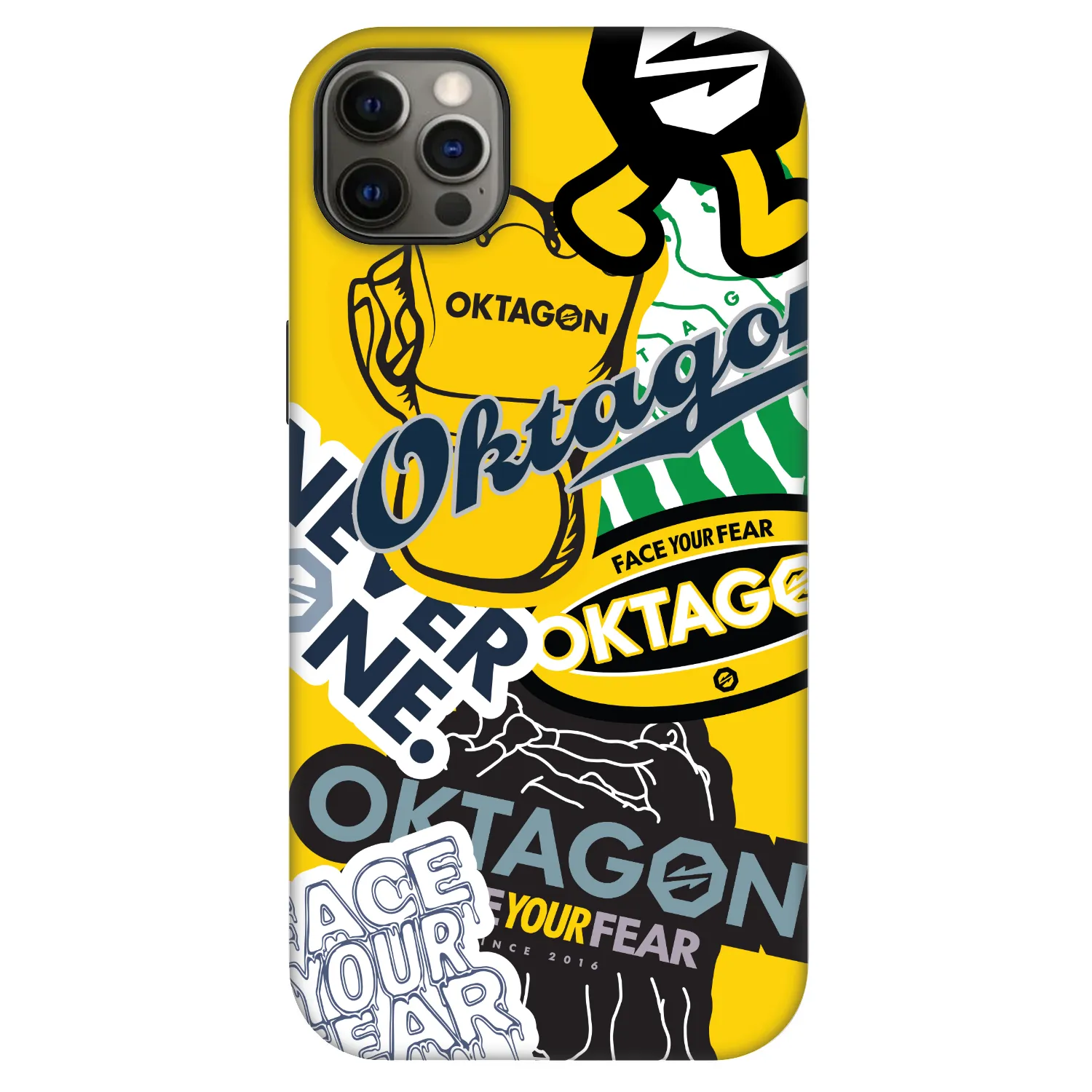 Picasee Fashion Case MagSafe Apple iPhone 12 Pro Max - OKTAGON - Logo Archive