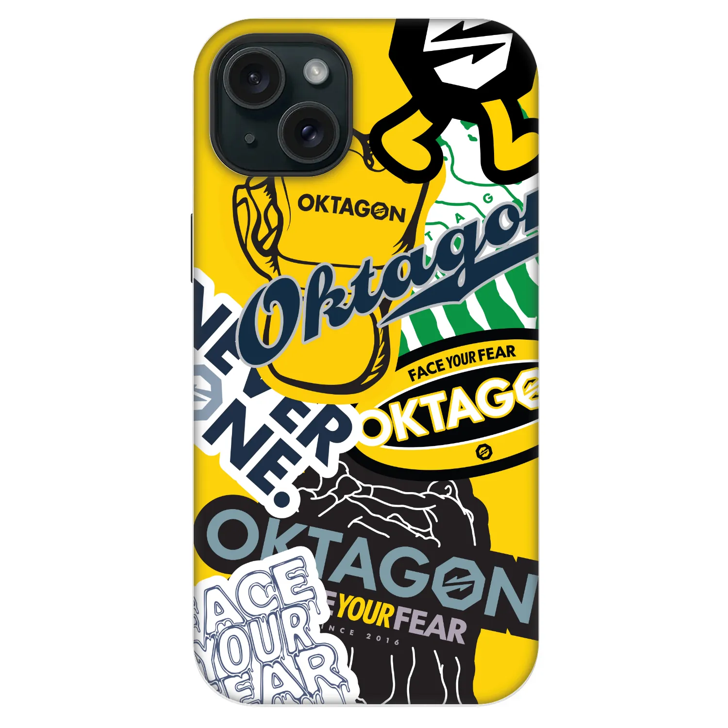 Picasee Fashion Case MagSafe Apple iPhone 14 Plus - OKTAGON - Logo Archive