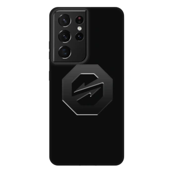 Szilikon tok erre a típusra Samsung Galaxy S21 Ultra 5G G998B - OKTAGON - Stealth Logo