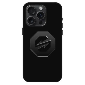 Szilikon tok erre a típusra Apple iPhone 15 Pro - OKTAGON - Stealth Logo
