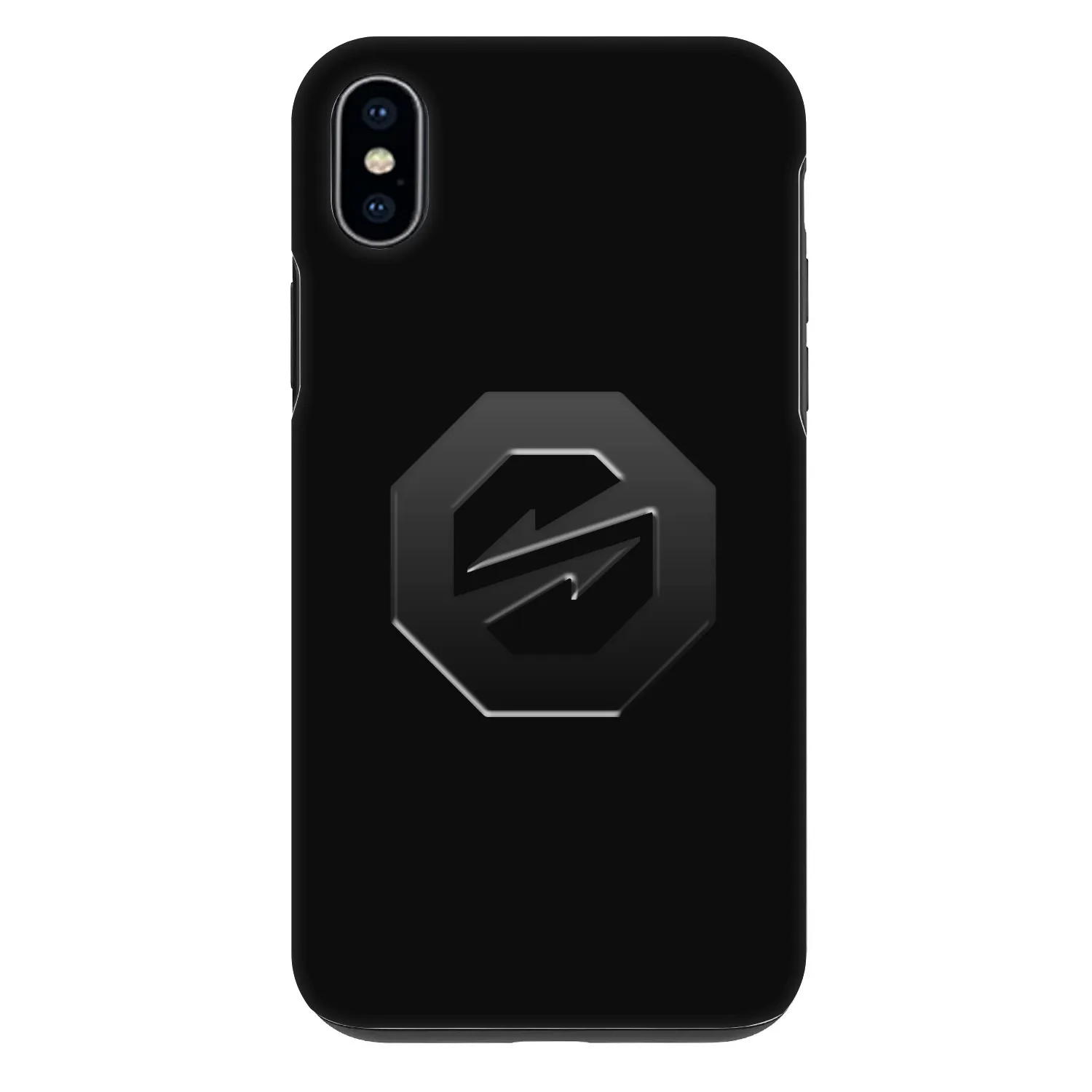 Picasee Fashion Case Apple iPhone XS Max - OKTAGON - Stealth Logo