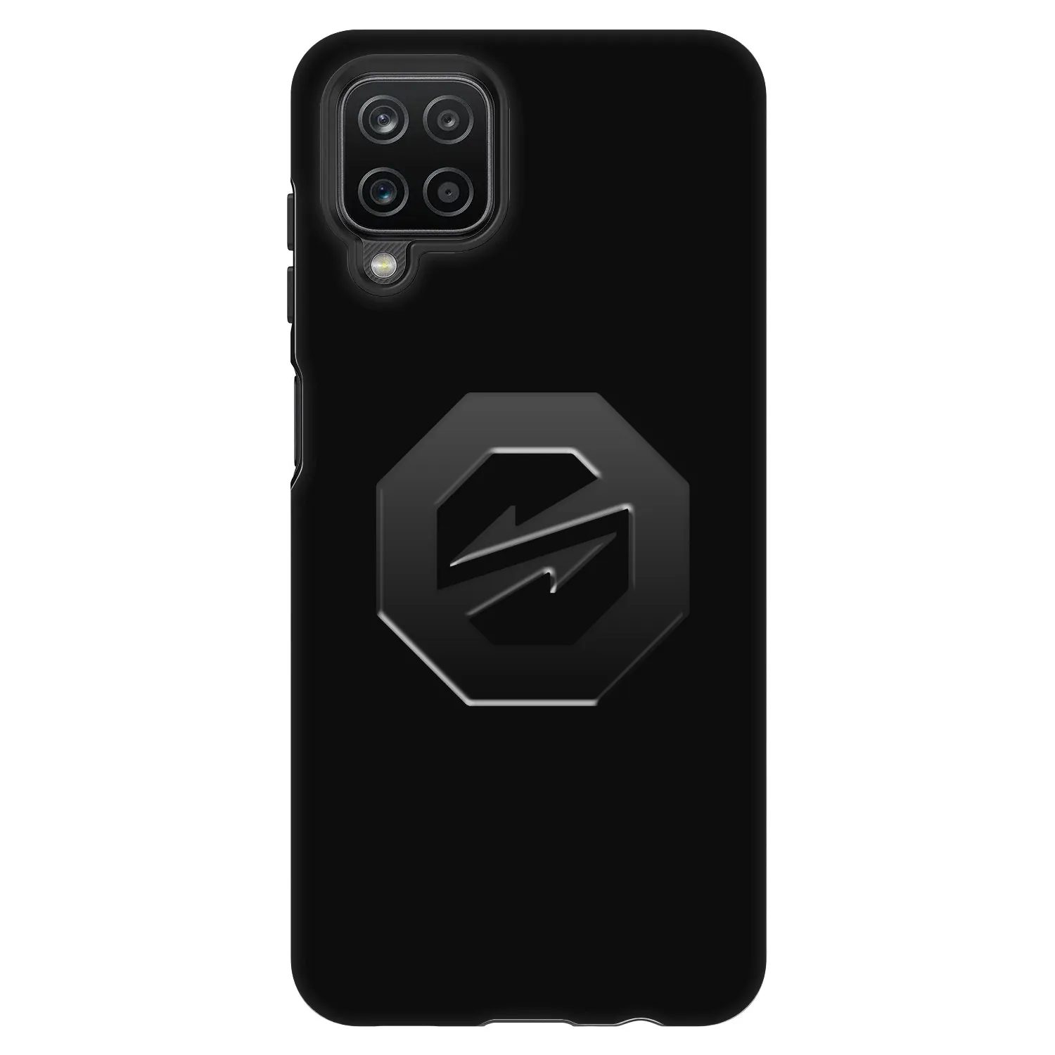 Picasee Fashion Case Samsung Galaxy A12 A125F - OKTAGON - Stealth Logo