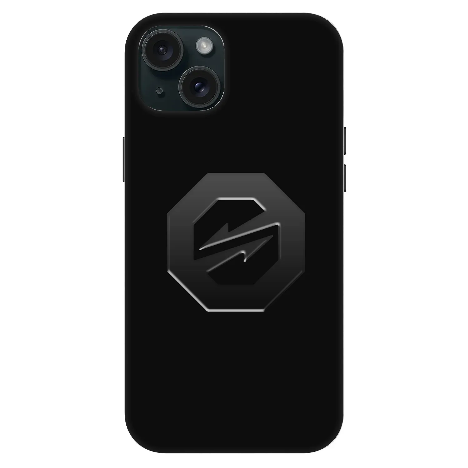 Picasee Fashion Case MagSafe Apple iPhone 15 Plus - OKTAGON - Stealth Logo