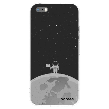 Picasee átlátszó szilikon tok az alábbi mobiltelefonokra Apple iPhone 5/5S/SE - Astronaut