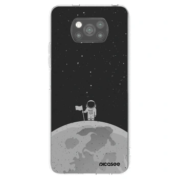 Picasee fekete szilikon tok az alábbi mobiltelefonokra Xiaomi Poco X3 - Astronaut