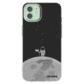Picasee átlátszó szilikon tok az alábbi mobiltelefonokra Apple iPhone 12 - Astronaut