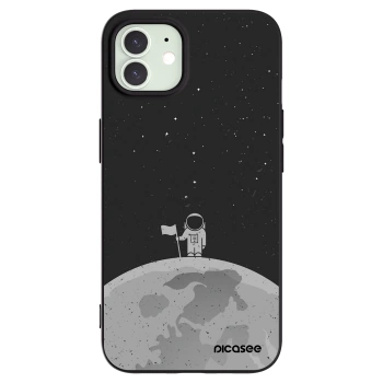 Picasee fekete szilikon tok az alábbi mobiltelefonokra Apple iPhone 12 Pro - Astronaut
