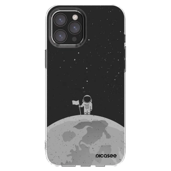 Picasee átlátszó szilikon tok az alábbi mobiltelefonokra Apple iPhone 12 Pro Max - Astronaut