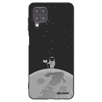 Picasee fekete szilikon tok az alábbi mobiltelefonokra Samsung Galaxy A12 A125F - Astronaut