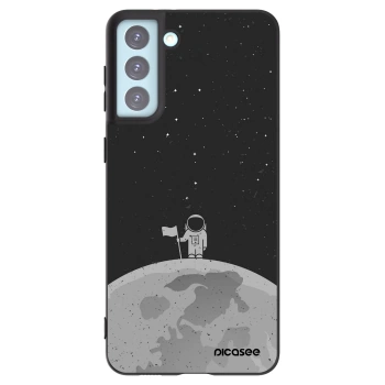 Picasee fekete szilikon tok az alábbi mobiltelefonokra Samsung Galaxy S21+ 5G G996F - Astronaut
