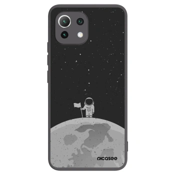 Picasee fekete szilikon tok az alábbi mobiltelefonokra Xiaomi Mi 11 Lite - Astronaut
