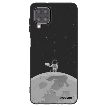 Picasee fekete szilikon tok az alábbi mobiltelefonokra Samsung Galaxy M12 M127F - Astronaut