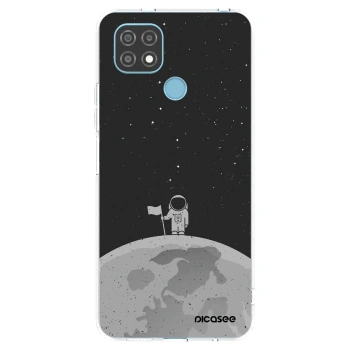 Picasee átlátszó szilikon tok az alábbi mobiltelefonokra Realme C21 - Astronaut