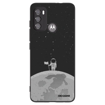 Picasee fekete szilikon tok az alábbi mobiltelefonokra Motorola Moto G60 - Astronaut