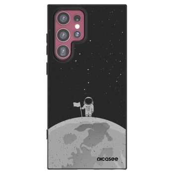Picasee fekete szilikon tok az alábbi mobiltelefonokra Samsung Galaxy S22 Ultra 5G - Astronaut