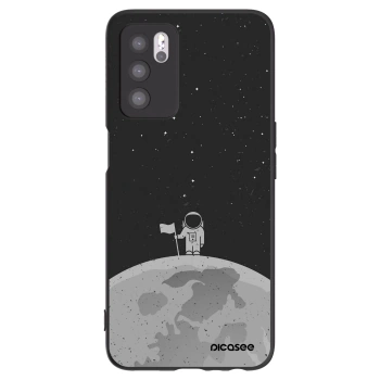 Picasee fekete szilikon tok az alábbi mobiltelefonokra OPPO A16 - Astronaut