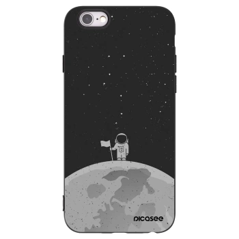 Picasee fekete szilikon tok az alábbi mobiltelefonokra Apple iPhone 6/6S - Astronaut