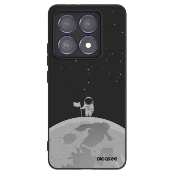 Picasee fekete szilikon tok az alábbi mobiltelefonokra Xiaomi 14T Pro - Astronaut