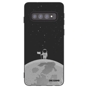 Picasee fekete szilikon tok az alábbi mobiltelefonokra Samsung Galaxy S10 G973 - Astronaut