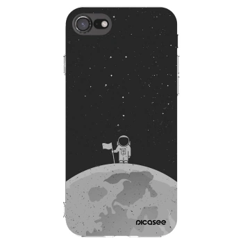 Picasee átlátszó szilikon tok az alábbi mobiltelefonokra Apple iPhone SE 2020 - Astronaut