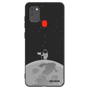 Picasee fekete szilikon tok az alábbi mobiltelefonokra Samsung Galaxy A21s - Astronaut