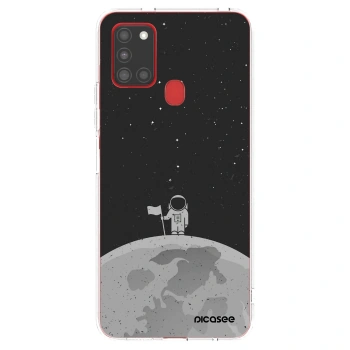 Picasee átlátszó szilikon tok az alábbi mobiltelefonokra Samsung Galaxy A21s - Astronaut