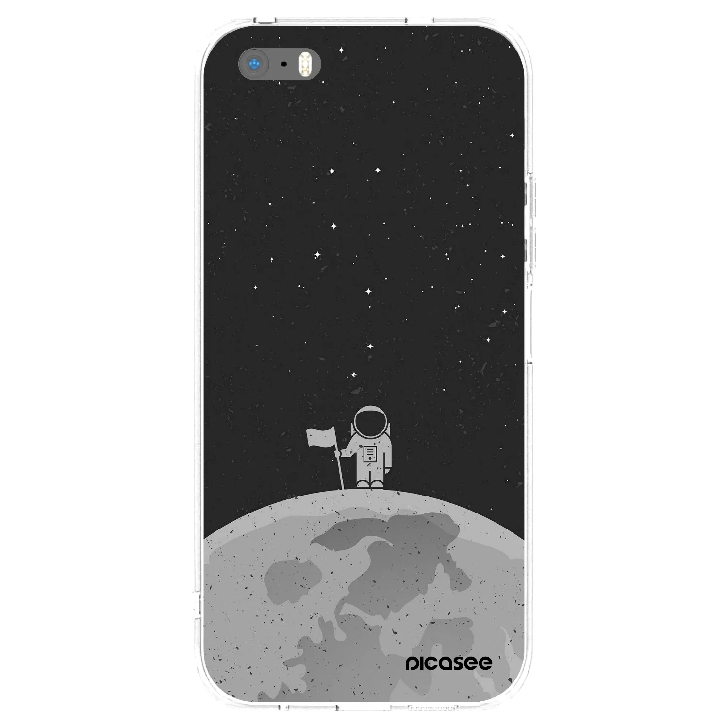 Picasee átlátszó szilikon tok az alábbi mobiltelefonokra Apple iPhone 5/5S/SE - Astronaut
