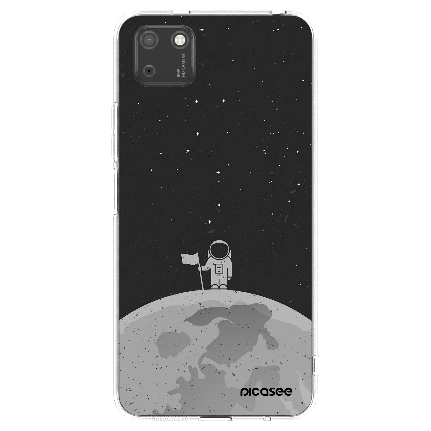 Picasee átlátszó szilikon tok az alábbi mobiltelefonokra Huawei Y5P - Astronaut