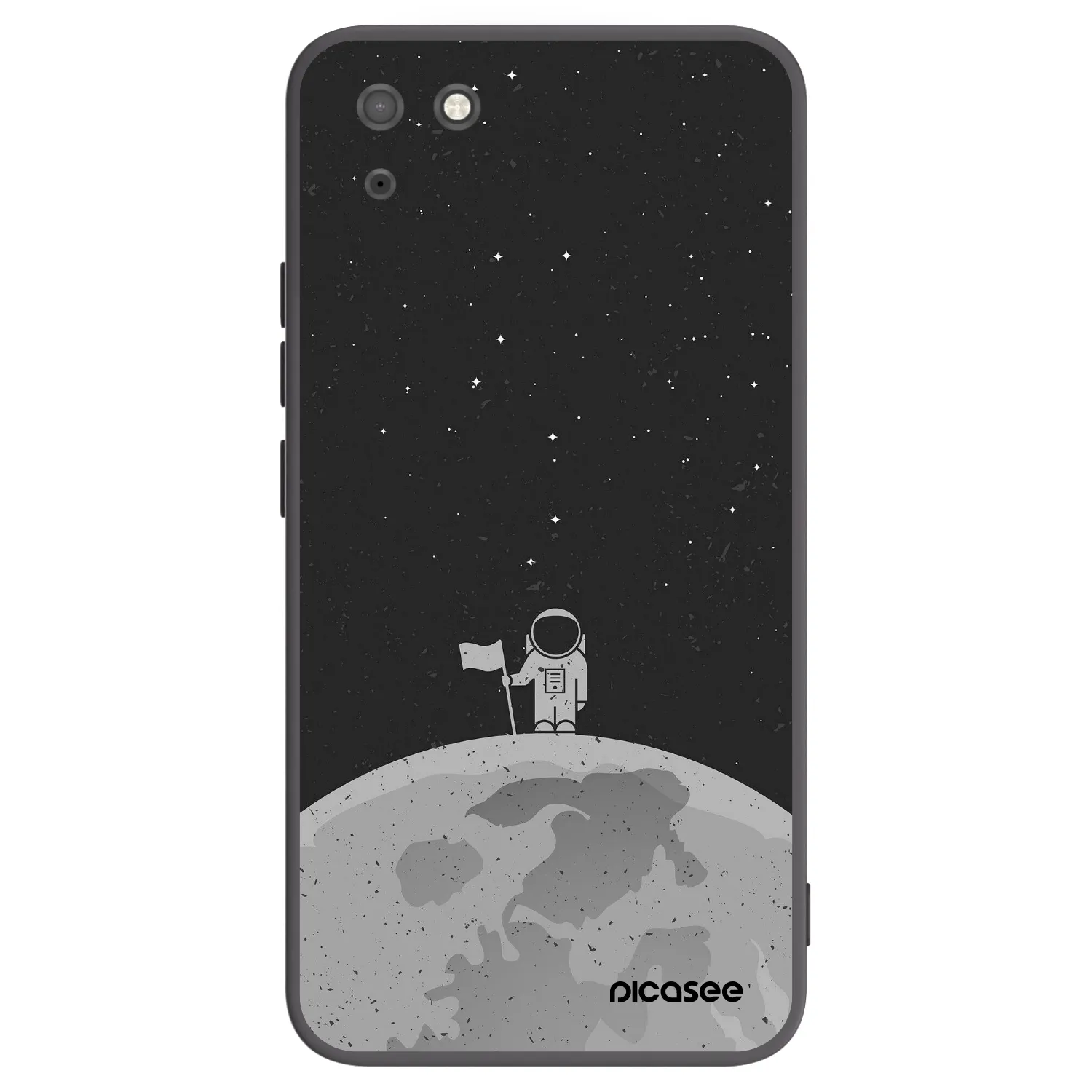 Picasee fekete szilikon tok az alábbi mobiltelefonokra Huawei Y5P - Astronaut