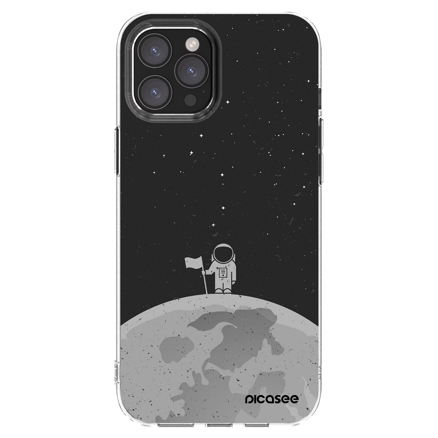 Picasee átlátszó szilikon tok az alábbi mobiltelefonokra Apple iPhone 12 Pro Max - Astronaut