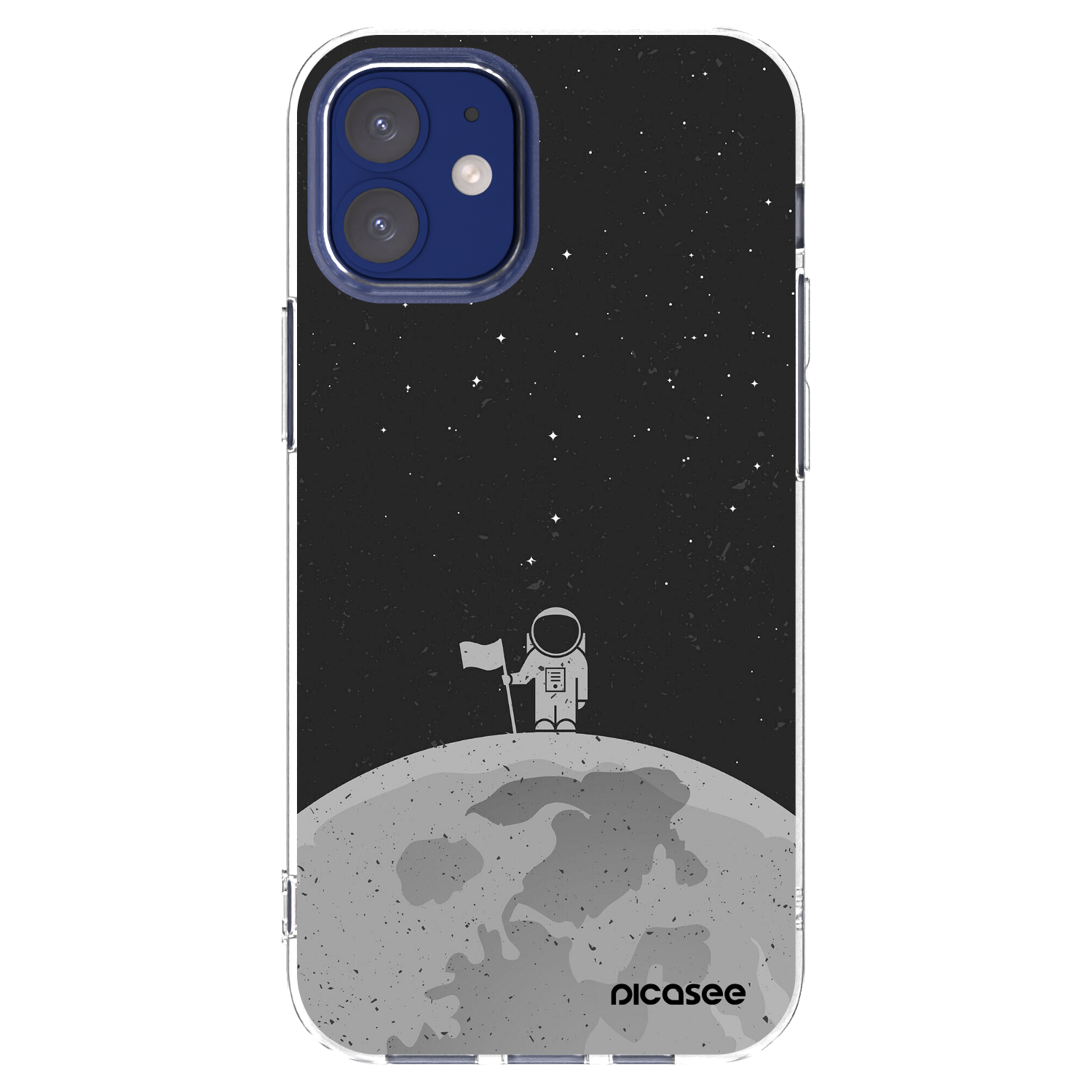 Picasee átlátszó szilikon tok az alábbi mobiltelefonokra Apple iPhone 12 mini - Astronaut