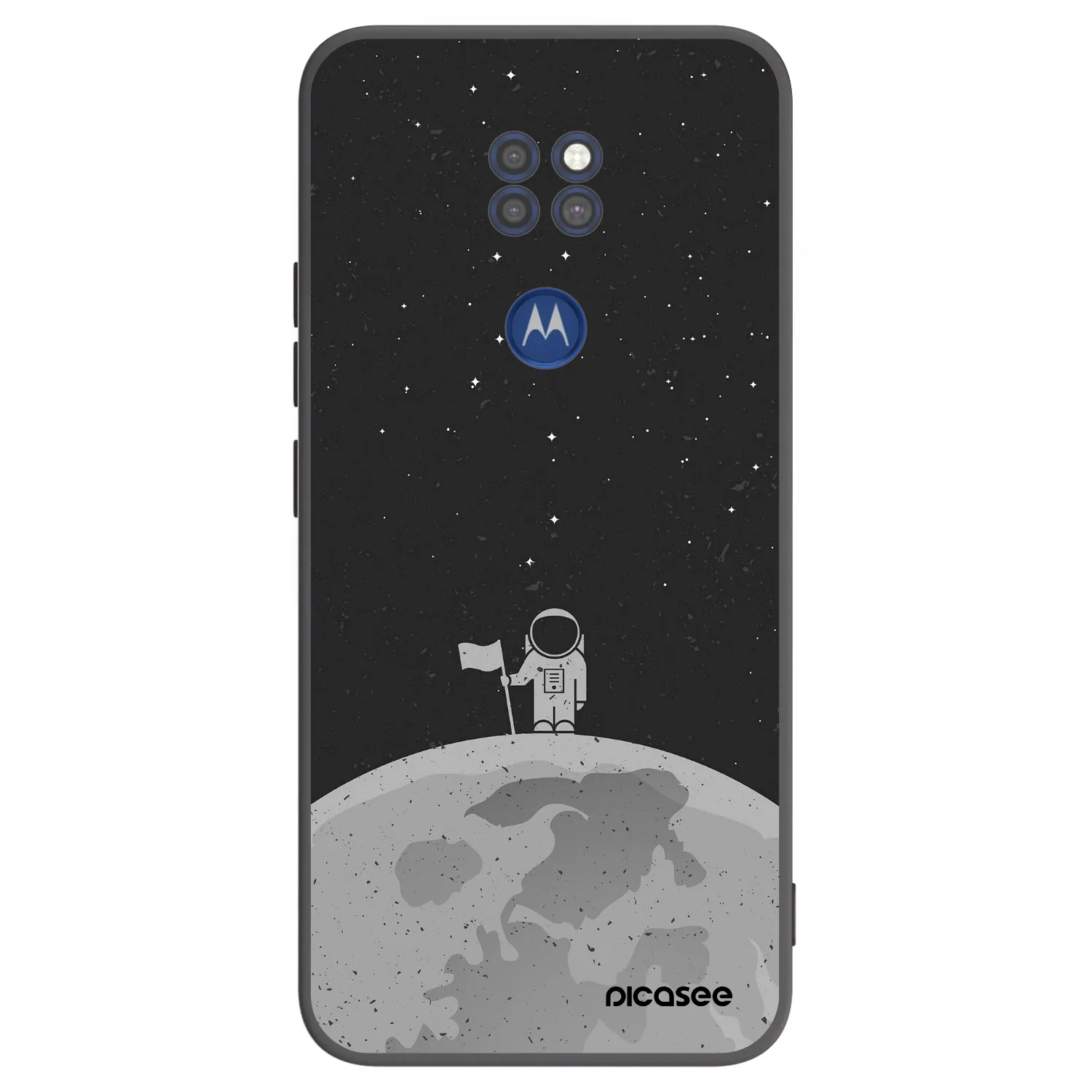Picasee fekete szilikon tok az alábbi mobiltelefonokra Motorola Moto G9 Play - Astronaut