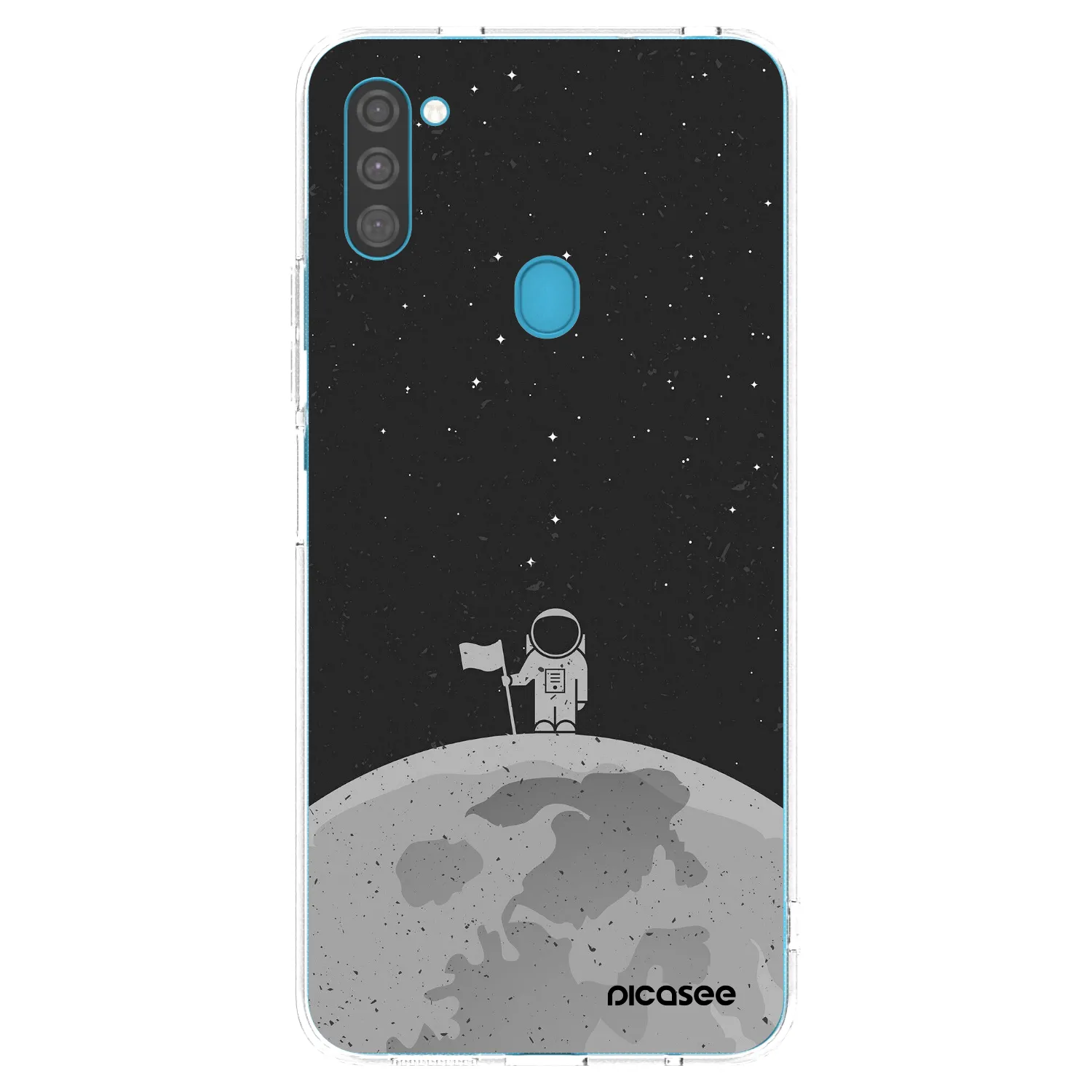Picasee átlátszó szilikon tok az alábbi mobiltelefonokra Samsung Galaxy M11 - Astronaut
