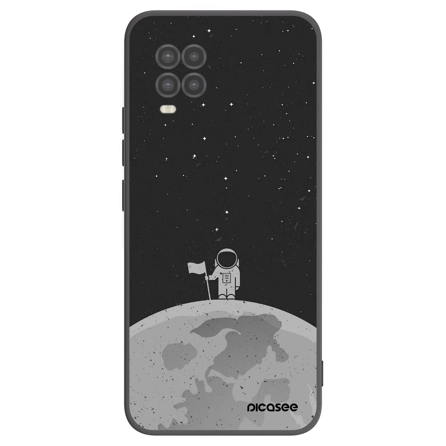 Picasee fekete szilikon tok az alábbi mobiltelefonokra Xiaomi Mi 10 Lite - Astronaut