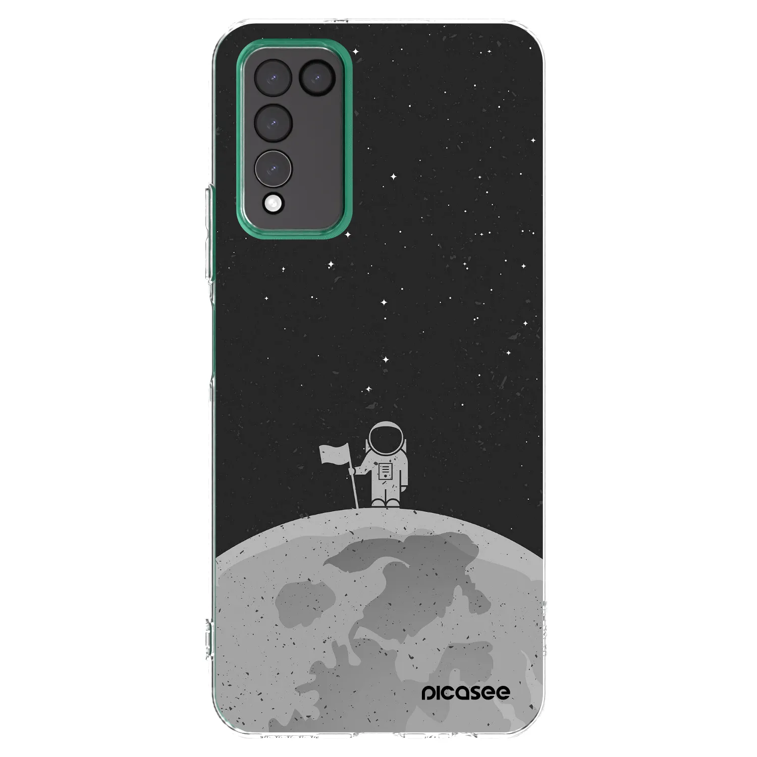Picasee átlátszó szilikon tok az alábbi mobiltelefonokra Honor 10X Lite - Astronaut