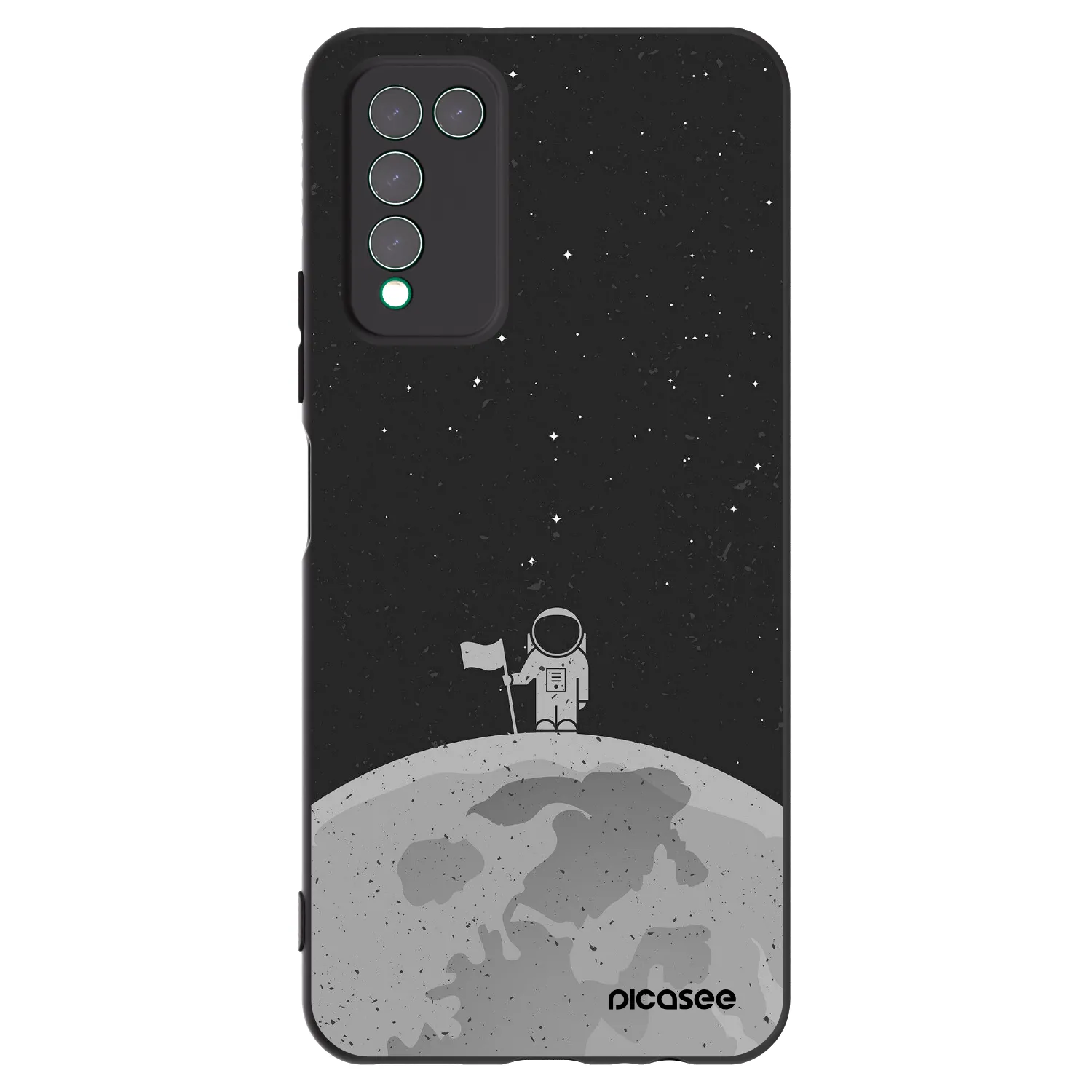 Picasee fekete szilikon tok az alábbi mobiltelefonokra Honor 10X Lite - Astronaut