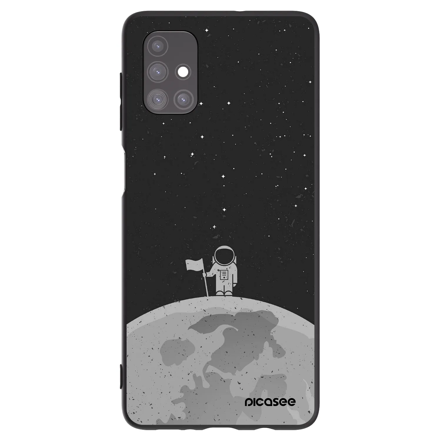 Picasee fekete szilikon tok az alábbi mobiltelefonokra Samsung Galaxy M51 M515F - Astronaut