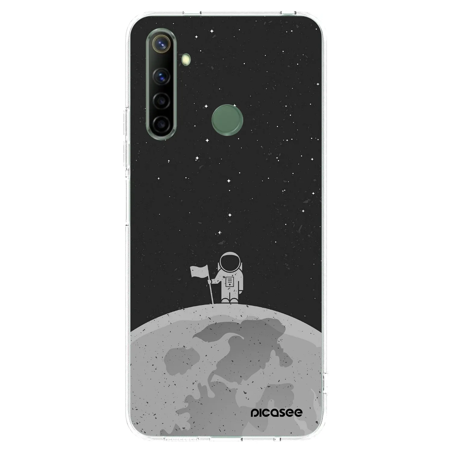 Picasee átlátszó szilikon tok az alábbi mobiltelefonokra Realme 6i - Astronaut