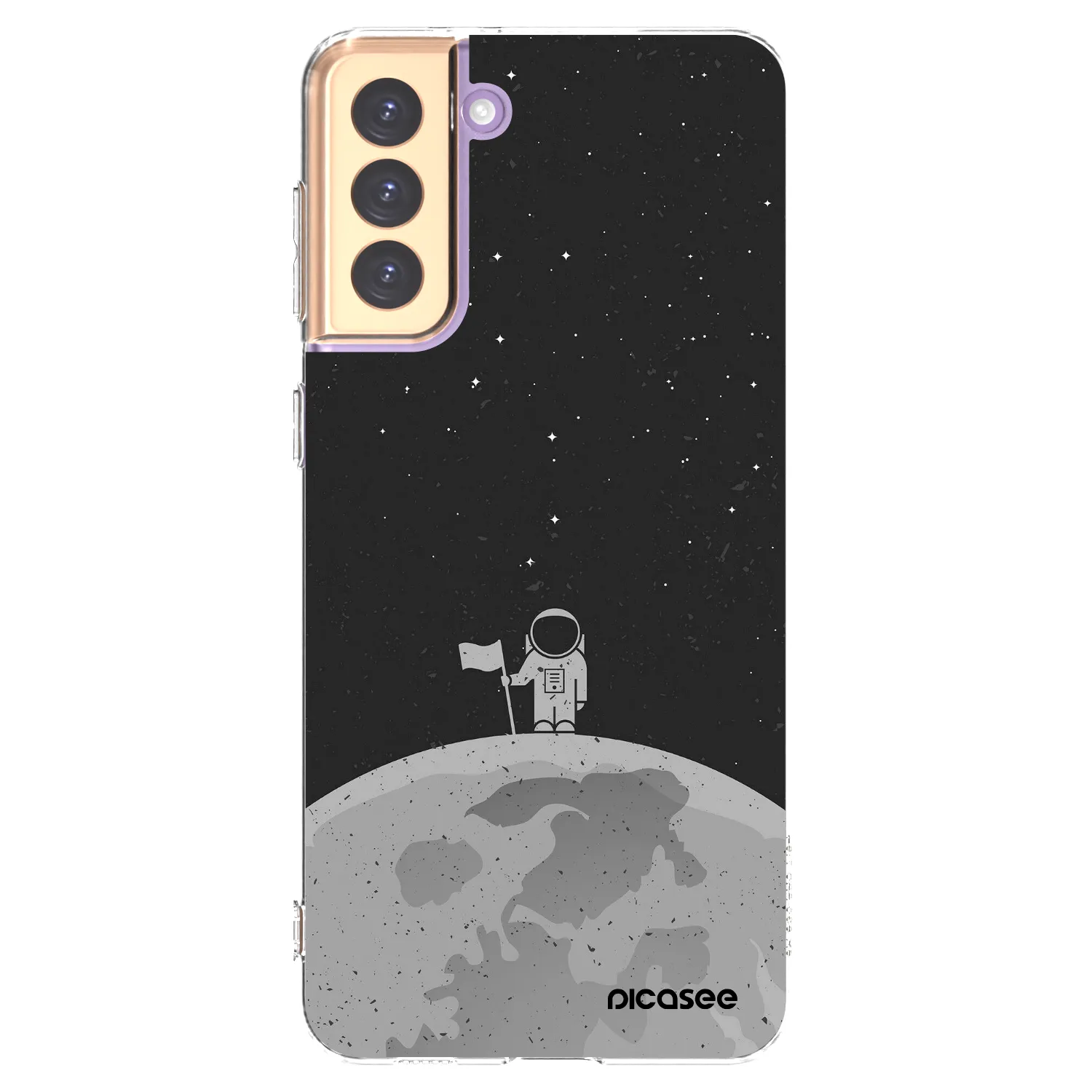 Picasee átlátszó szilikon tok az alábbi mobiltelefonokra Samsung Galaxy S21+ 5G G996F - Astronaut