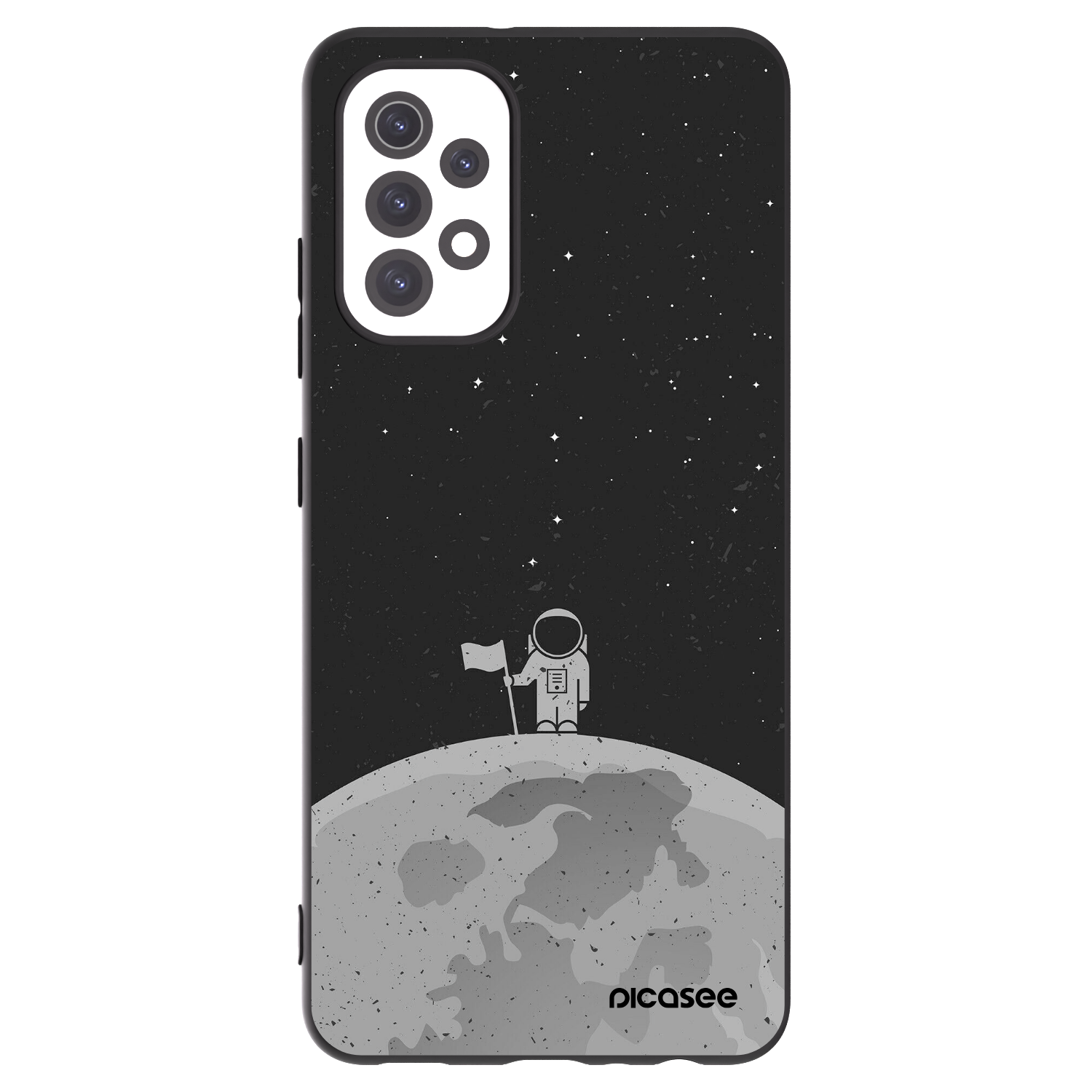 Picasee fekete szilikon tok az alábbi mobiltelefonokra Samsung Galaxy A32 5G A326B - Astronaut
