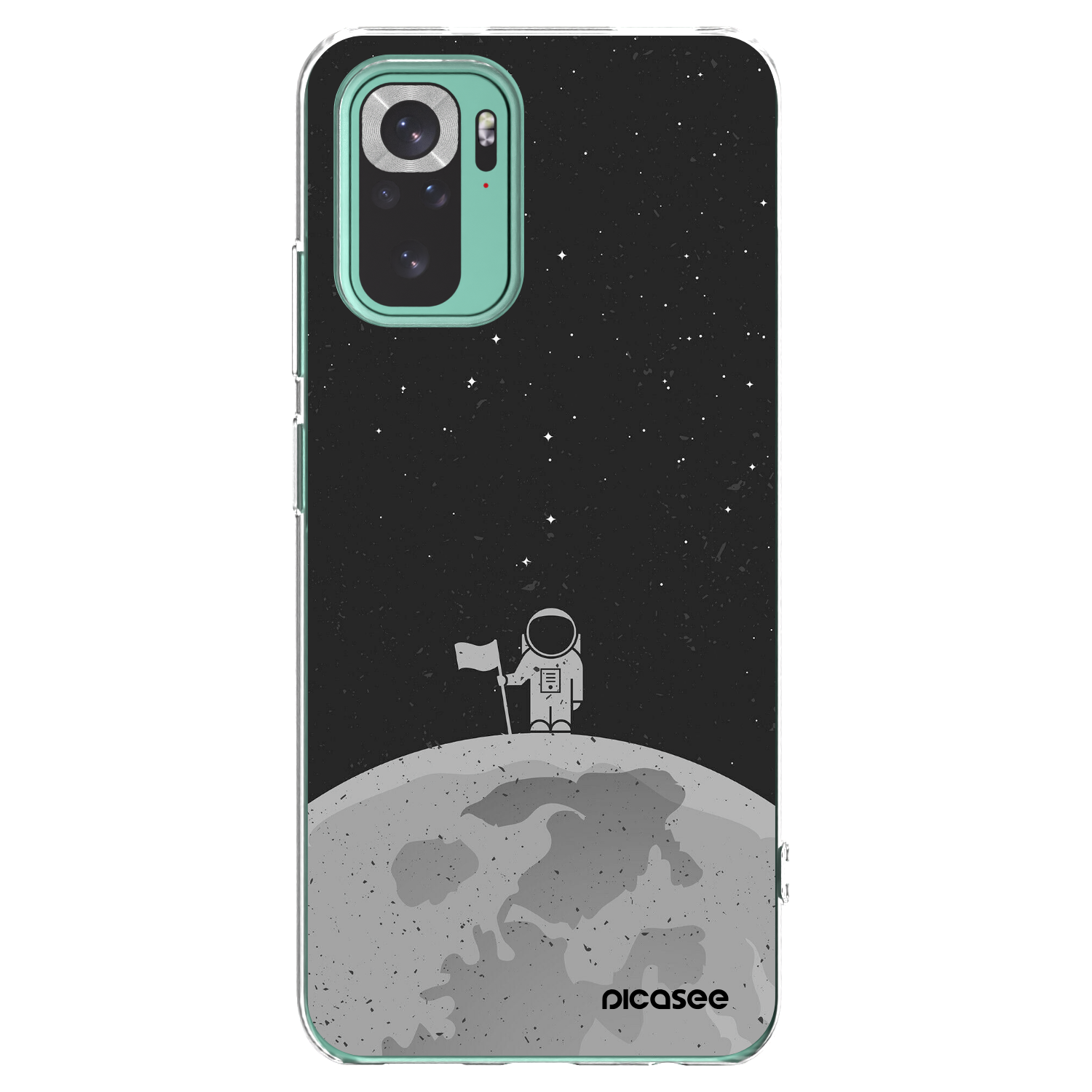 Picasee átlátszó szilikon tok az alábbi mobiltelefonokra Xiaomi Redmi Note 10 Pro - Astronaut